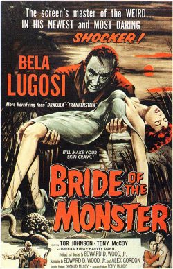 Ed Wood - Bride of the Monster (1956 movie poster)