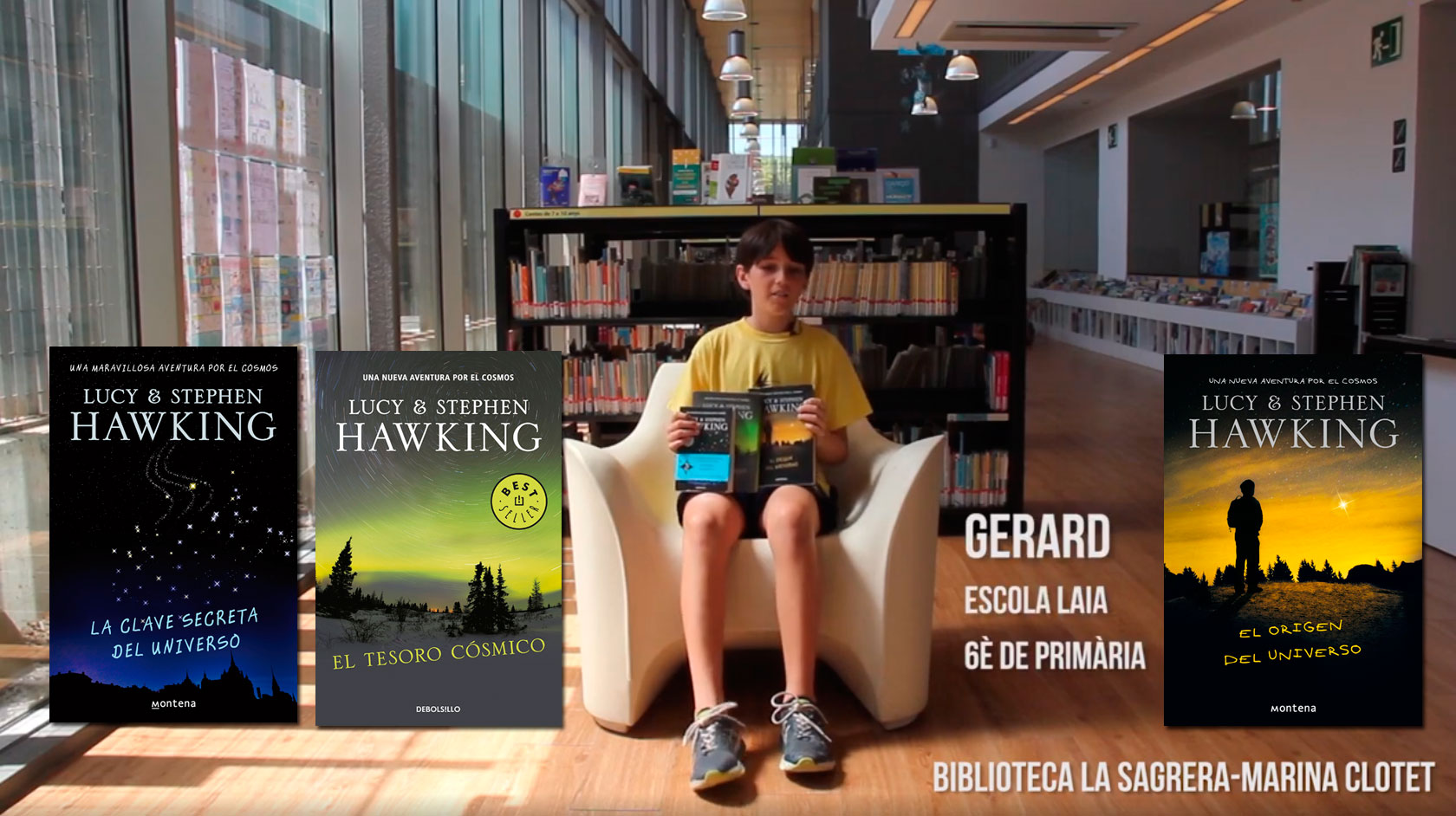 Booktubers a la Biblioteca La Sagrera-Marina Clotet: Gerard