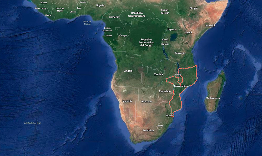 Moçambic Mapa