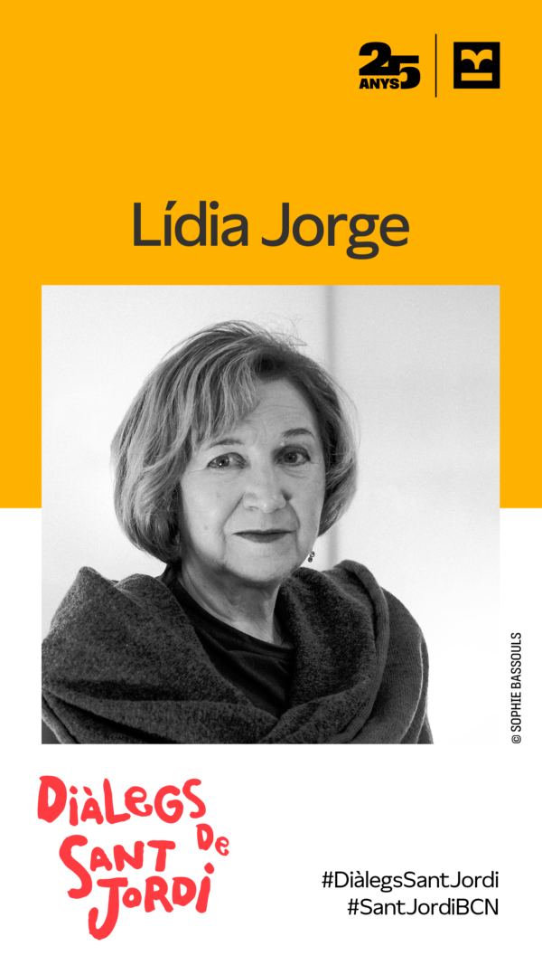 Imatge de l’activitat “Diàlegs de Sant Jordi” amb Lidia Jorge